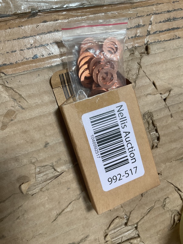 Photo 1 of MECCANIXITY 28Pcs Flat Washer, M10 Copper Washers Copper Sealing Ring Crush Washer Kit Assortment, 10mm ID, 16mm OD, 1.5mm Thick for Bolts Screws Machinery Repair