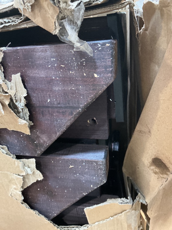 Photo 1 of ** will need a truck for pick up. Two boxes. Minor scrape damage.** Backyard Discovery Somerville 14 x 10 Walnut All Cedar Pergola, Durable, Quality Supported Structure, Snow and Wind Supported, Rot Resistant, Electrical Outlet with USB, Deck, Garden, Pat