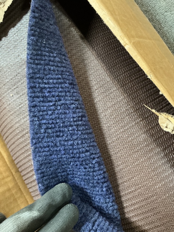 Photo 1 of ** minor scratch damage **Grefinity Marine Carpet, 6 FT x 23 FT Deep Blue Indoor Outdoor Carpet