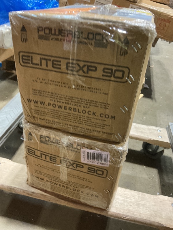 Photo 1 of ** two boxes**PowerBlock Elite EXP Adjustable Dumbbells, Sold in Pairs, Stage 1, 5-50 lb.