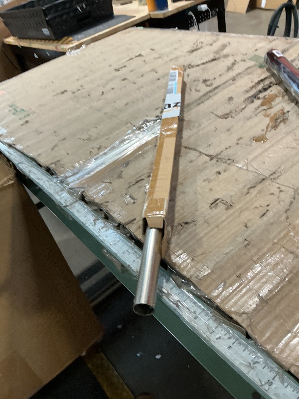 Photo 1 of 24-Inch Ceiling Fan Downrod, 2-Foot Brushed Nickel Ceiling Fan Extension Rod, 1-Inch OD, Ceiling Downrod for Various Fans (Only Fans Boom, No Thread & Cord)