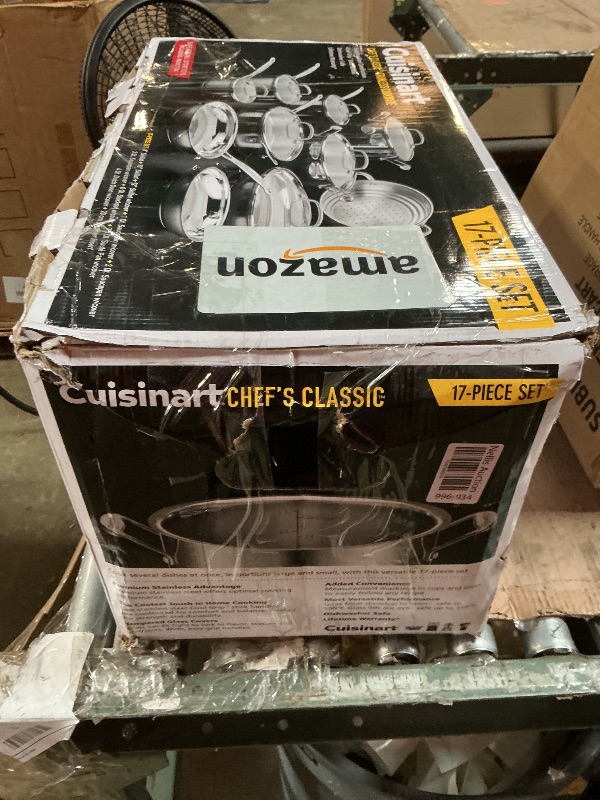 Photo 1 of ***11/17 pcs***Cuisinart 17-Piece Stainless Steel Cookware Set