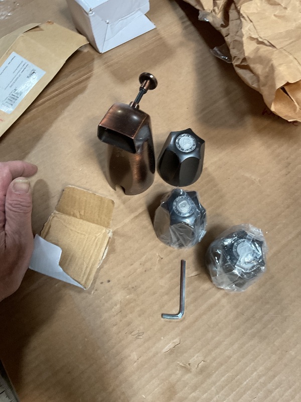 Photo 1 of ***RECOMENDED FOR PARTS/ MISSING ASSEMBLY HARWARE**** Dreyoo 3-Handle Shower Knob Replacement Kit - Oil Rubbed Bronze