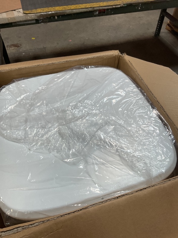 Photo 1 of ***DAMAGED*** Aquenelle Outdoor Side Table - White Polyethylene Pool Table