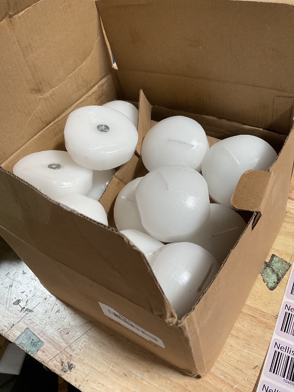 Photo 1 of 36 Packs 3-Inch unscented White Floating Candles - Ideal for Weddings, Pool Party, Holiday Centerpieces and Events - Odorless, Drip-Free, Long Lasting Burn Time