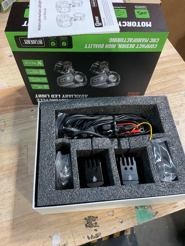 Photo 1 of Kewig Motorcycle Auxiliary LED Lights Kit - Black