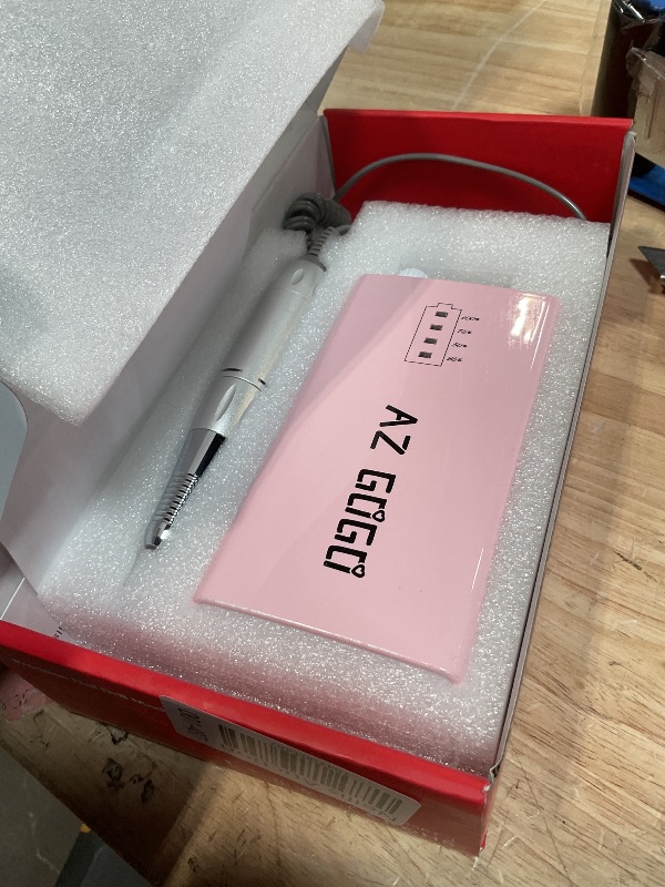 Photo 1 of 30000RPM Portable Nail Drill Machine, AZ GOGO Professional Rechargeable Electric Efile Nail Drill for Acrylic Nails, Manicure/Pedicure, Polishing, Cuticle - Salon or Home Use?Pink?