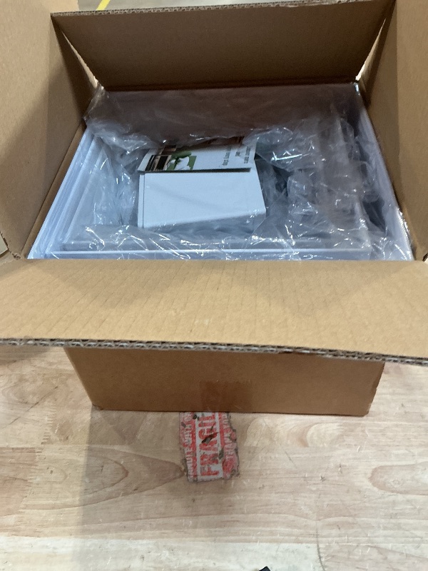 Photo 1 of 10 Pcs White Acrylic Buffet Risers with Mini Sign and Marker, Food Display Stands for Buffet Table Party Catering Dessert Jewelry Collectibles, Acrylic Cube Nesting Boxes with Hollow Bottoms 8 Sizes (10" 9" 8" 7" 6" 5" 4" 4" 3" 3")