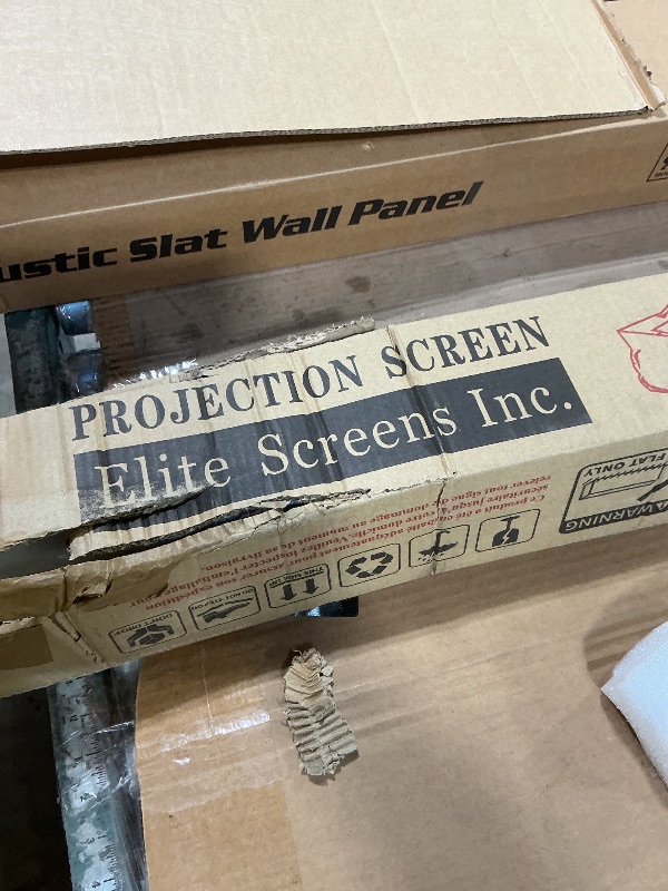 Photo 1 of **7 1/2 or 8’ PROJECTION SCREEN** ELITE SCREENS INC., ACCURATE STOCK PHOTO UNAVAILABLE