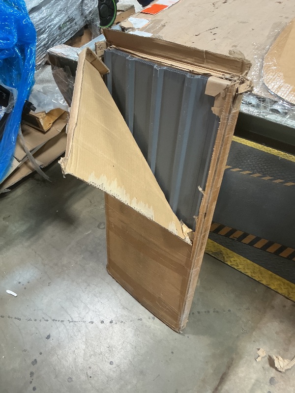 Photo 1 of **TOP PIECE VERY MINOR ABRASIONS FROM TRANSPORT** Brakki Metal Roofing Panels 20pcs Grey
