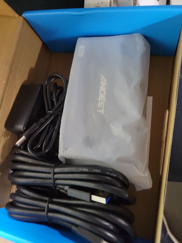 Photo 1 of KVM Switch 2 Monitors 2 Computers 8K@60Hz, 4K@144Hz, ANGEET HDMI and Displayport Dual Monitor KVM Switch with 4 USB 3.0 Port for Keyboard Mouse Printer, with Wired Remote, Power Adapter and USB Cable