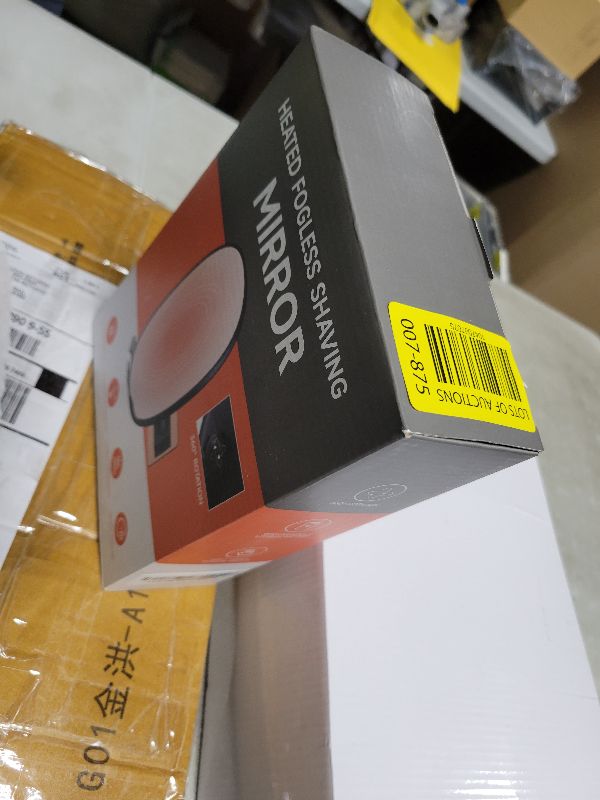 Photo 1 of Heated Shower Mirror Fogless for Shaving?Lighted Shower Mirror 3 Color Modes Dimming Rechargeable Anti-Fog Shower Mirror with Light 360°Rotation Fog Free Shower Shaving Mirror with 2 Razor Holders