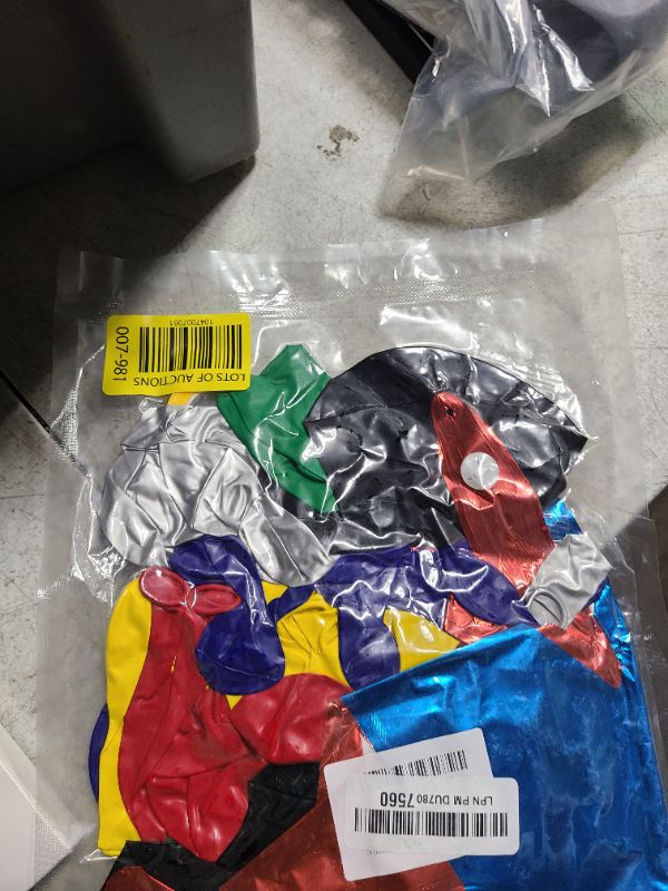 Photo 1 of 137pcs Red Blue Yellow Green Black Balloon Arch Garland Kit with Balloons for Birthday, Carnival, Video Game Super Balloons Arch for Themed Party Decorations
