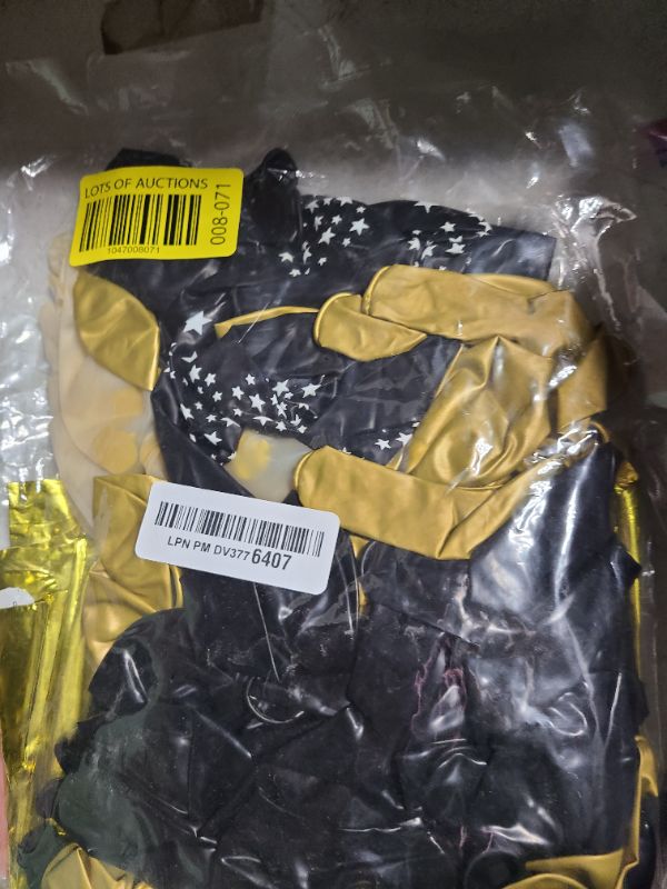 Photo 1 of 50th Birthday Decorations for Men Women with Happy 50th Birthday Decorations Banner 50 balloon number, Black and Gold 50th Birthday Balloons Kit for 50th Birthday Party Decorations