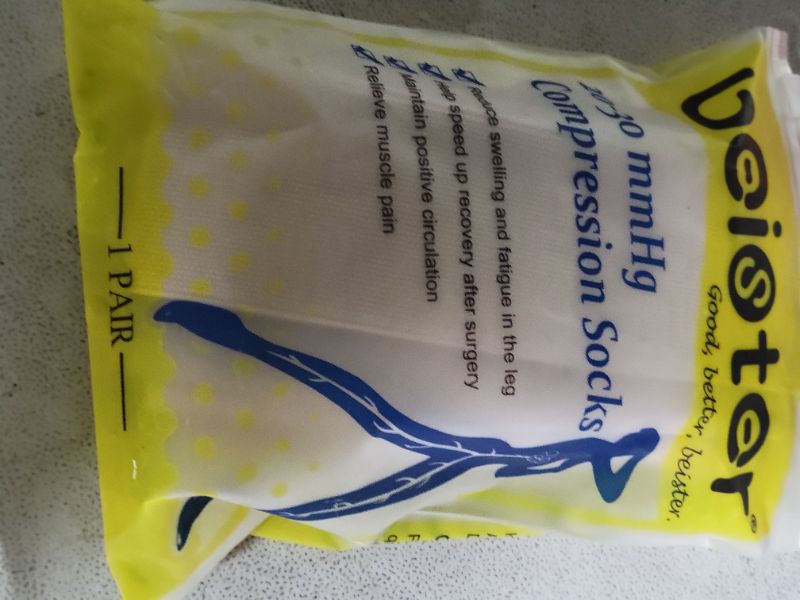 Photo 1 of Beister 20-30 mmHg Compression Stocks Women & Men Thigh High Closed Toe Sockings for Varicose Veins, Edema, Flight
