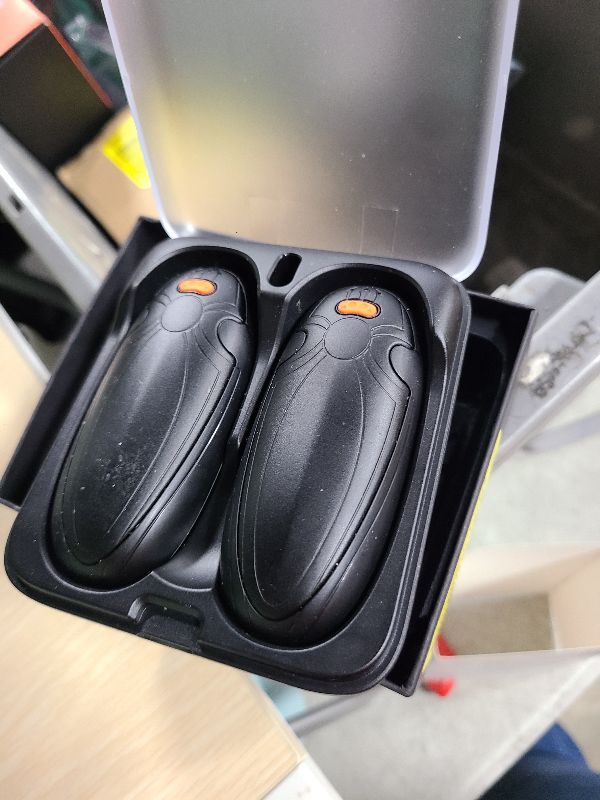 Photo 1 of AI Hand Warmers Rechargeable with Charging Case, 2-Pack 14000mAh Magnetic Electric Hand Warmers, Up to 36H Safe Heat, Pocket Size Golf, Camping, Hunting Accessories, Gifts for Christmas - Black