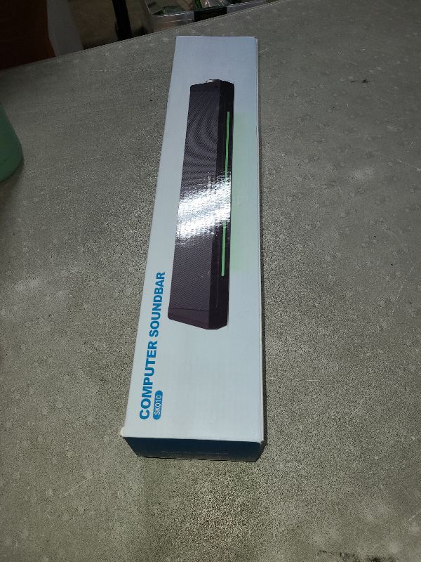 Photo 1 of BLUEDEE Computer Speakers, Bluetooth Soundbar, HiFi Stereo, 3.5mm Aux-in Connection, USB Powered Speakers for Desktop Monitor, PC, Laptop, Tablets