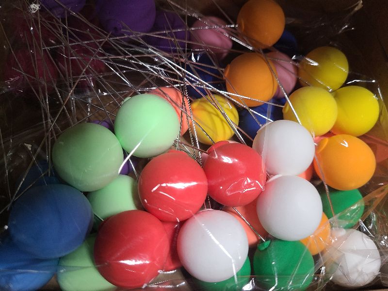 Photo 1 of 48 PCS Colorful Balloon Cake Topper Round Mini Balloon Cupcake Toppers Cake Decoration for Wedding Birthday Baby Shower Cake Decoration Supplies (Rainbow Color)