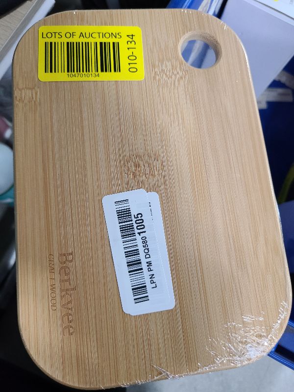 Photo 1 of 2 PCs Berkvee Small Bamboo Wood Cutting Board Set – Mini Lightweight Wooden Cutting Board- BPA Free