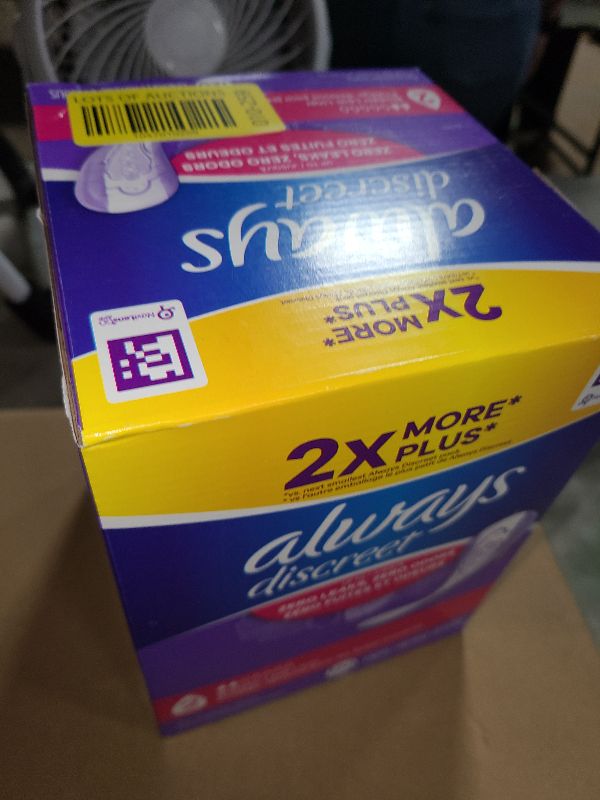Photo 1 of Always Discreet Adult Incontinence & Postpartum Liners for Women, Size 2, Very Light Absorbency, Regular Length, 120 Count (Packaging May Vary)