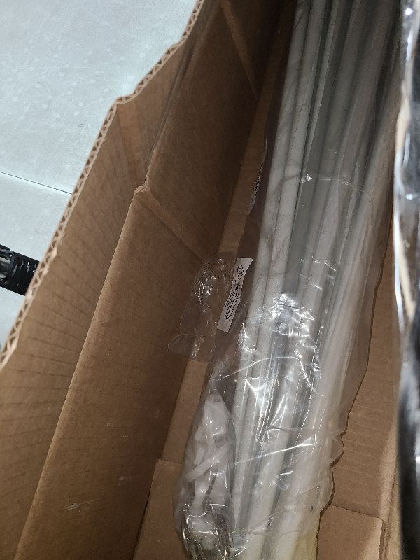 Photo 1 of 12 Pack Tension Rods for Windows 28 to 48 Inch Spring Tension Rod Adjustable Metal No Drill Curtain Rod for Windows, Shower, Door, Kitchen (White, 12 Pack)