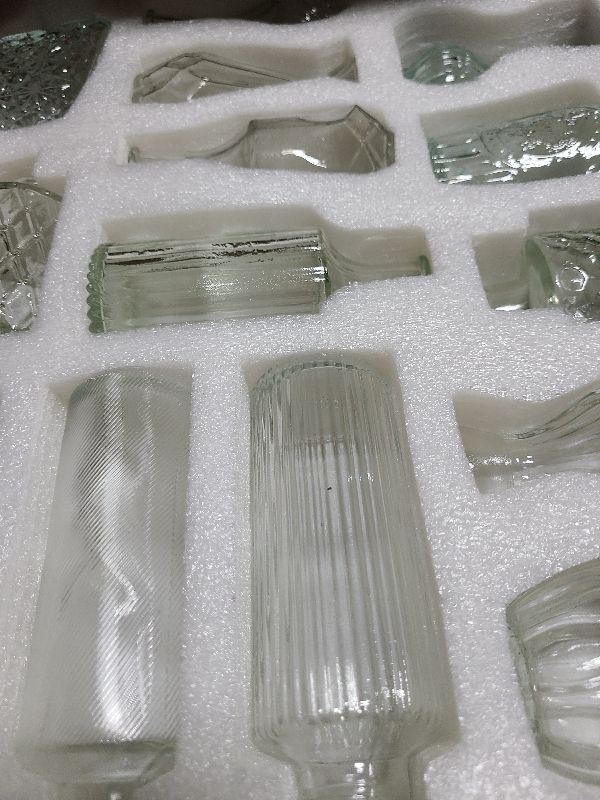 Photo 1 of 36pcs  Vases Set Small Vintage Glass Bottles Clear Bud Vases in Bulk Multiple Shape Cute Glass Vases for Rustic Wedding Centerpieces Table Decorations and Home Decor(Clear)