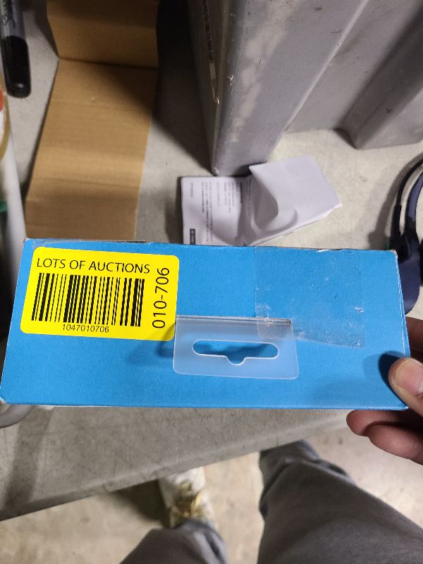 Photo 1 of BlueParrott B250-XTS Mono Bluetooth Wireless Headphones 91% Noise Canceling Over Head Trucker Headset with Mic, Lightweight Design with Adjustable Headband, 20 hrs. Talk Time, Blue