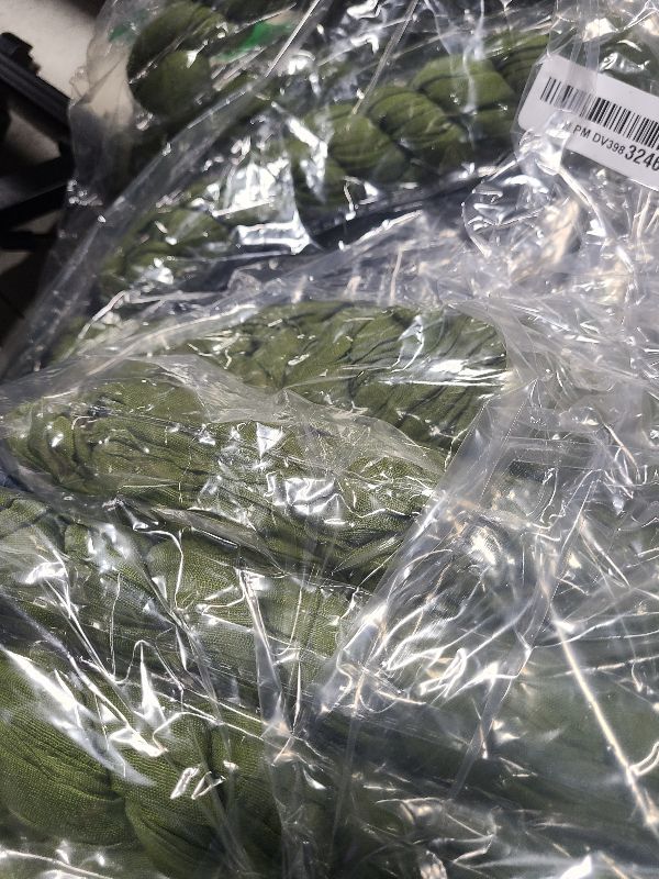 Photo 1 of 10 Pack Olive Green Cheesecloth Table Runner 6FT Boho Gauze Fabric Table Runner Vintage Rustic Sheer Runners for Wedding Party Bridal Baby Shower Long Table Decorations