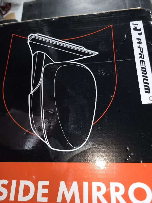 Photo 1 of A-Premium Passenger Side Power Door Mirror - Compatible with Toyota Camry 2018-2022 - Non-Heated Manual Folding Black Outside Rear View Mirror - Replace# 8791006800