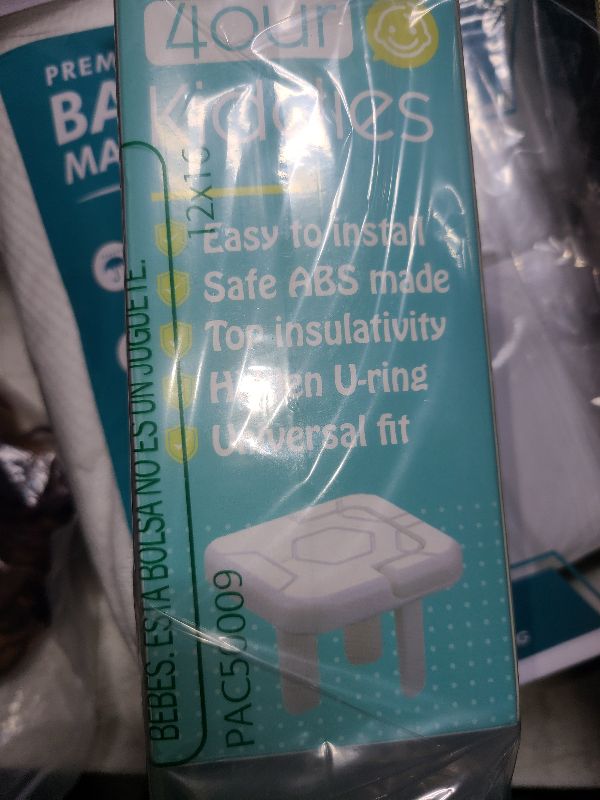 Photo 1 of 4our Kiddies Baby-Proof Outlet Covers (60 Pack) - Child Safety Electric Plug Protectors to Prevent Power Shock