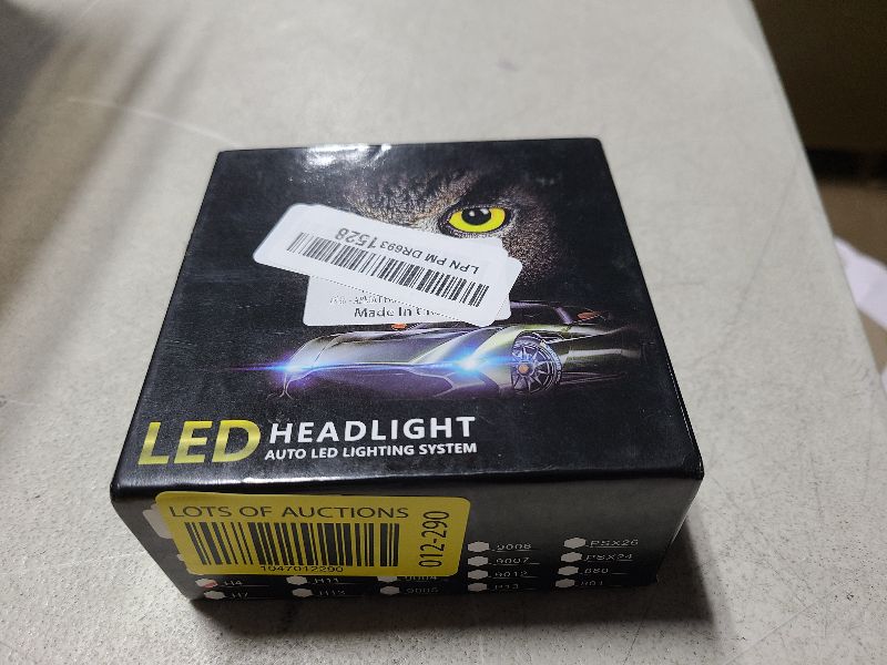 Photo 1 of APMAT H4/9003/HB2 LED Bulbs, 30000LM 500% Brighter 6000K Xenon White Light, H4 Fog Lights with Fan, Wireless Plug-N-Play Bulb (Pack of 2)