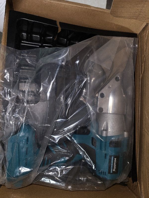 Photo 1 of **BATTERY NOT INCLUDED**
Cordless Sheet Metal Cutter: Sheet Metal Nibbler for Makita 18V Battery (No Battery) - 221 Ft-Lbs Torque Metal Shears - Cuts 18GA Material for Steel, Leather & Carpet - with 360 Degree Pivoting Head