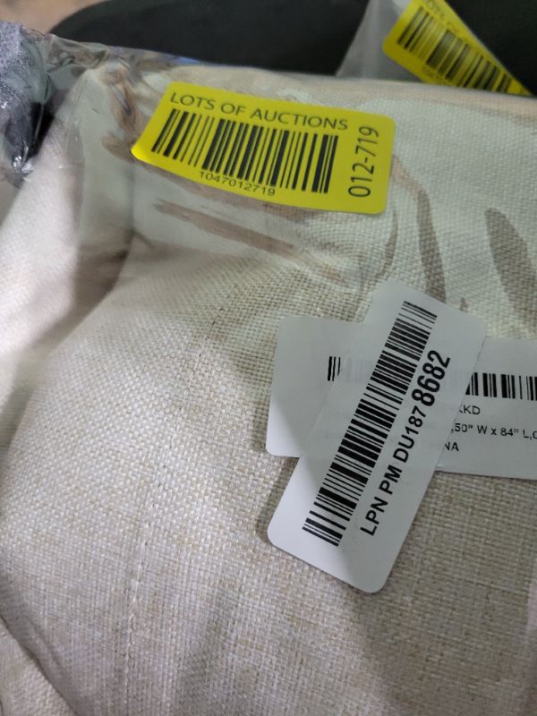 Photo 1 of 100% Blackout Shield Linen Blackout Curtains for Bedroom 84 Inches Long, Back Tab/Rod Pocket Living Room Drapes, Thermal Insulated Blackout Curtains 2 Panels Set, 50" W x 84" L, Cream