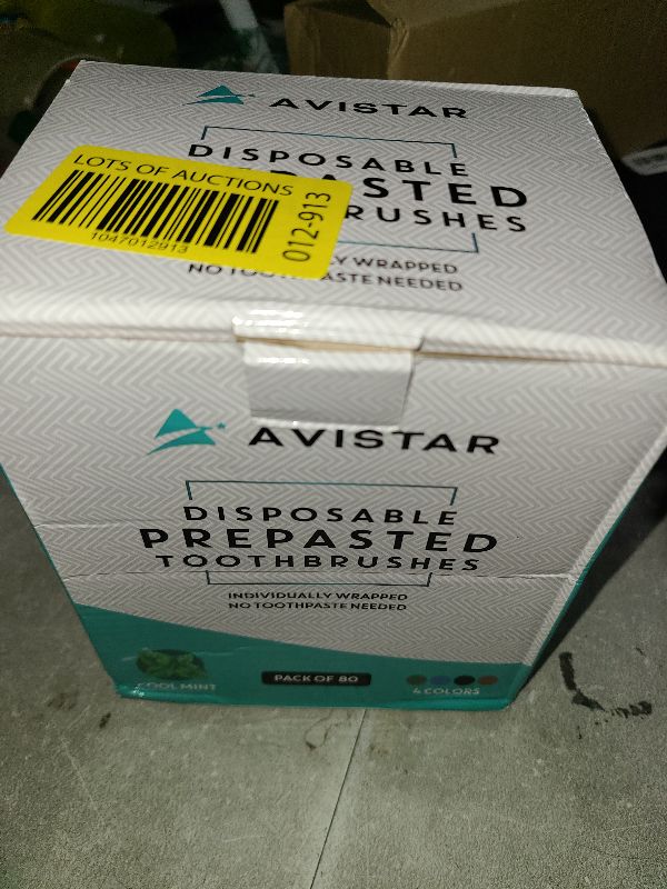 Photo 1 of 80 Prepasted Disposable Toothbrushes Individually Wrapped - Single Use Pre Pasted Disposable Toothbrushes with Toothpaste Built In - Waterless Toothbrush for Travel, Airbnb Guests, Hotel, & Camping
