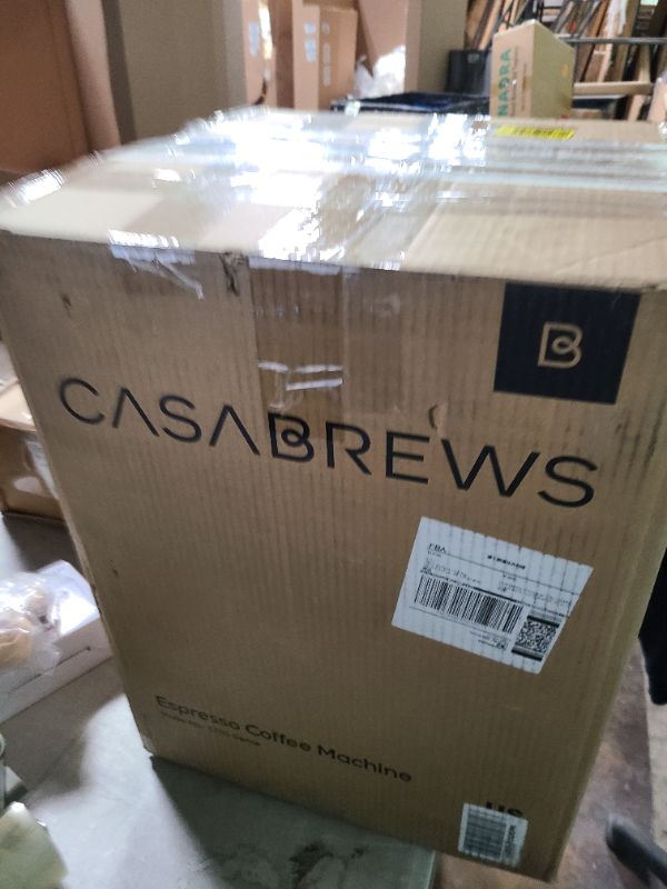 Photo 1 of CASABREWS Espresso Machine with Grinder BaristaStyle Cappuccino Maker with Milk Frother Steam Wand Professional Coffee Maker with Removable Water Tank for Cappuccinos Lattes and Macchiatos 