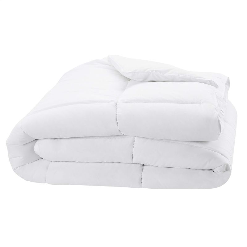Photo 1 of APSMILE Luxury 100% Organic Cotton Down Feather Fibers Comforter California King Fluffy Comforter, High Fill-Power Medium Warmth All Season Duvet Insert (104x96, Ivory White)