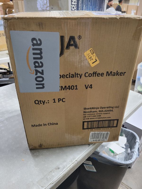 Photo 1 of Ninja Specialty Coffee Maker, Hot & Iced Coffee, 6 Brew Styles, 8 Sizes, Small Cup to Travel Mug, 10-Cup Carafe, Fold-Away Frother, Permanent Filter, Removable Reservoir, Black, CM401