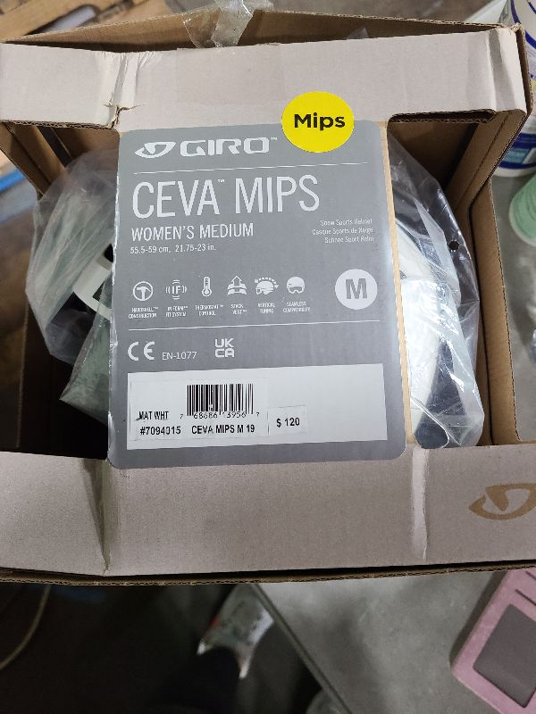 Photo 1 of Giro Ceva Womens Snow Helmet MAT WHITE SIZE M 55.5-59CM