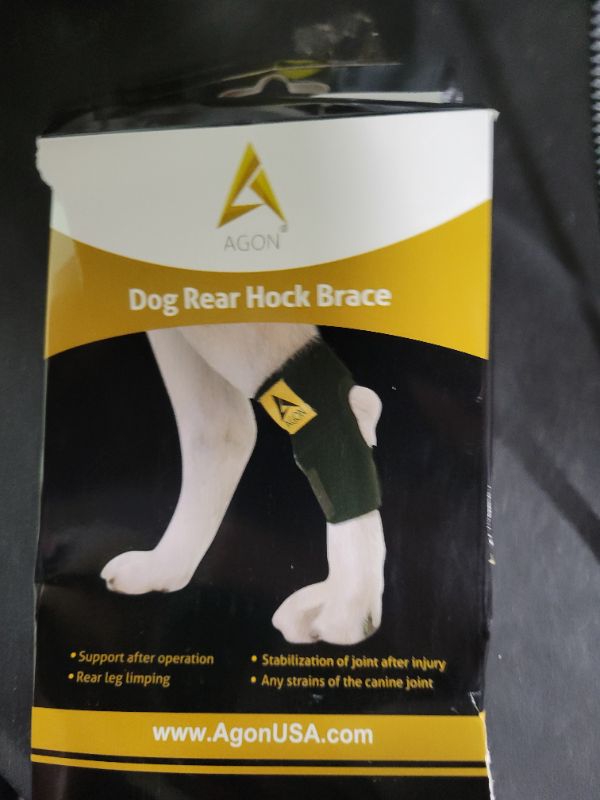 Photo 1 of AGON® Dog Leg Braces for Back Leg wrap hock Compression Protects Wounds and Helps heal hind Legs Rear Ankle Joint, preventing Injuries, sprains Providing Stability for Dogs, Canines Arthritis (Small)