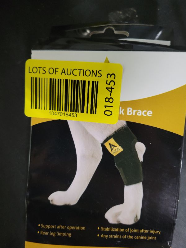 Photo 1 of AGON® Dog Leg Braces for Back Leg wrap hock Compression Protects Wounds and Helps heal hind Legs Rear Ankle Joint, preventing Injuries, sprains Providing Stability for Dogs, Canines Arthritis (Small)
