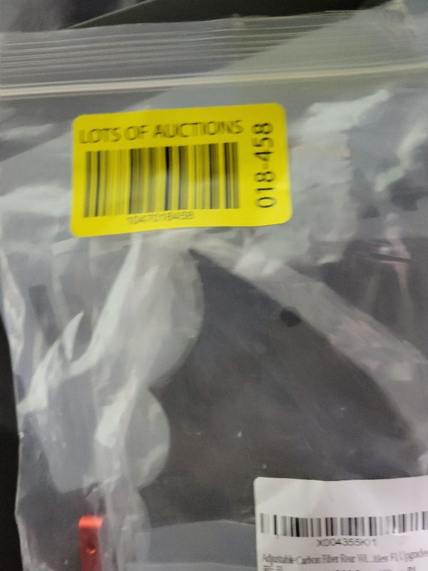 Photo 1 of Adjustable Carbon Fiber Rear Wing Mount Set for 1/7 Arrma 6s Limitless F1 Upgrades Parts (Black)
