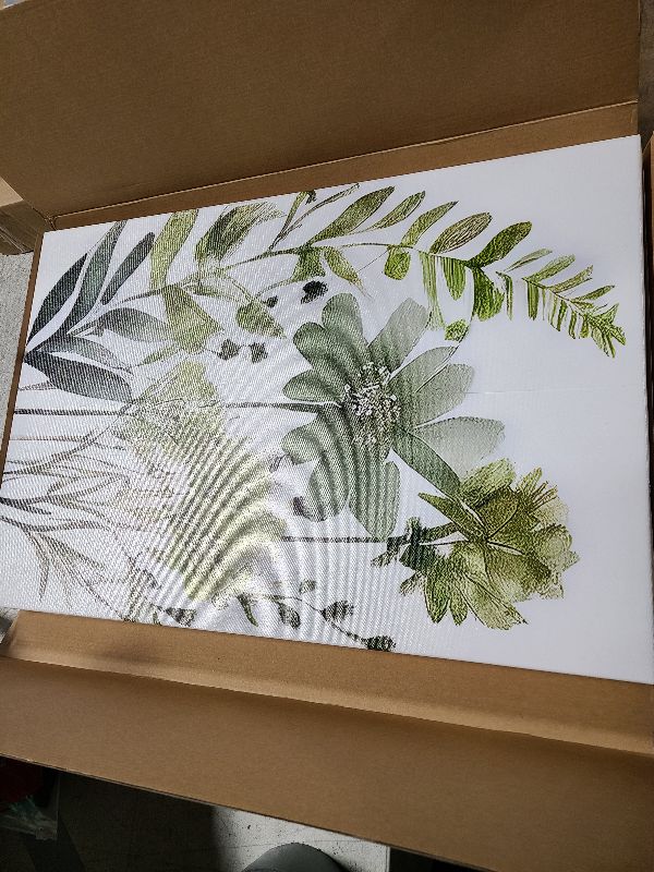 Photo 1 of Framed Boho Floral Wall Art Set of 3 Sage Green Minimalist Poster Wall Decor, Watercolor Botanical Prints Canvas Wall Art Paintings Floral Wildflower Picture for Bedroom Bathroom Living Room 16x24 In