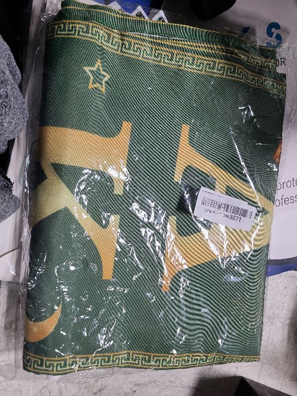Photo 1 of 2 in-1 Ramadan Eid Mubarak Decorations Banner Green Gold Ramadan Mubarak Door Banner with LED Lights Ramadan Eid Mubarak Porch Sign Hanging Banner for Home Front Door Islamic Muslim Party Supplies