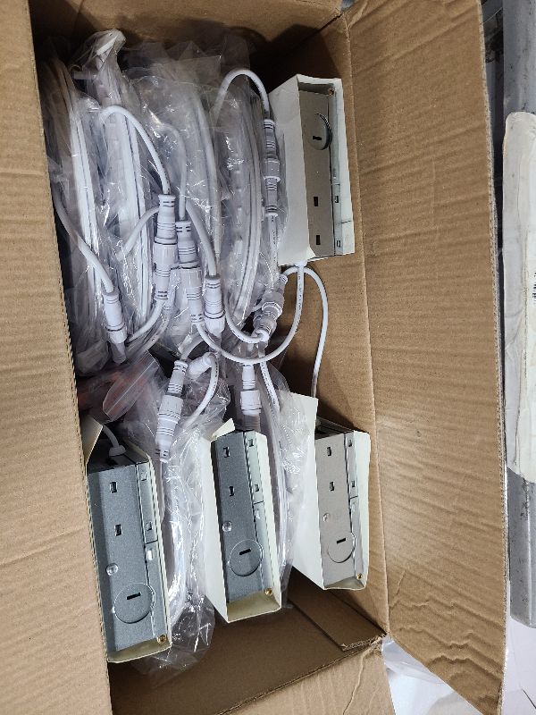 Photo 1 of 12 Pack Recessed Lighting 7 Inch with Junction Box, 5CCT 7 Inch LED Recessed Lights Dimmable 2700K/3000K/4000K/5000K/6000K, 16W 1300lm Ultra Thin Recessed Lighting - ETL and Energy Star Certified