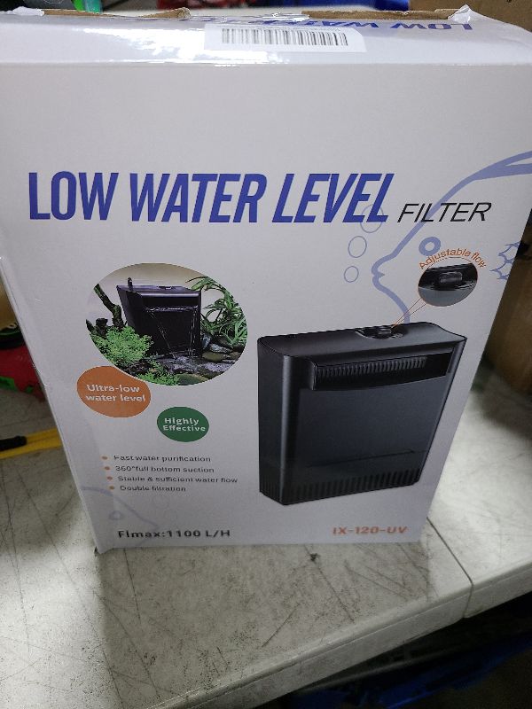 Photo 1 of TARARIUM Turtle Filter U V-ery Suitable for 30-75 Gallon Turtle Tank Filter Clean Water Internal Filter Turtle Water Filter for Amphibians Turtle Tank Fresh/Saltwater Cloudy Water Green Crystal Clear