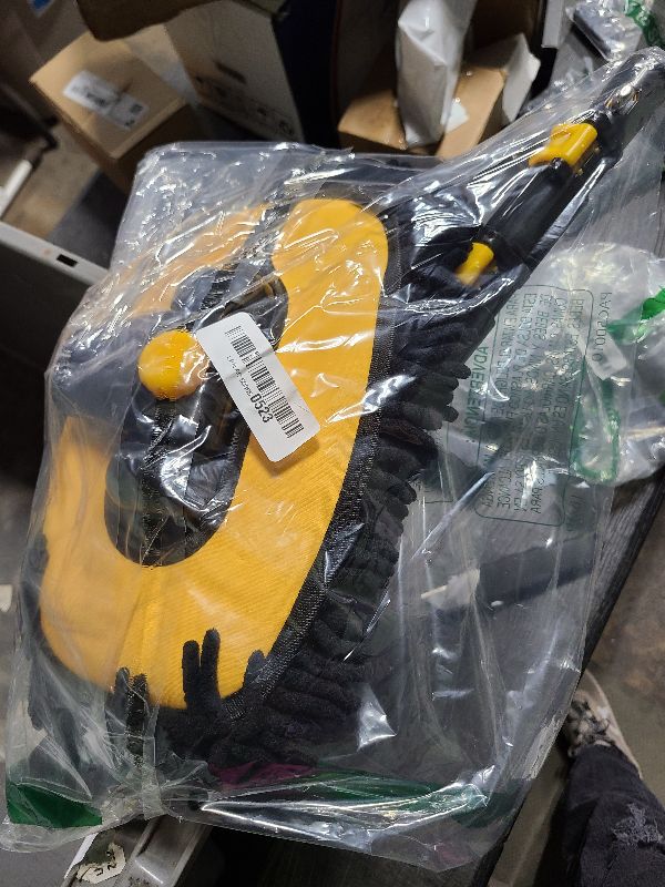 Photo 1 of 15°Curved Car Wash Brush with Long Handle 43" Extension Pole RV Truck Microfiber Cleaning Mop Auto SUV Wheel Boat Exterior Interior Detailing 2 in 1 Carwash Duster Not Hurt Paint Scratch Free