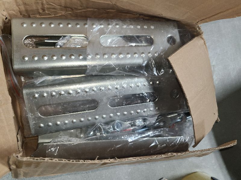 Photo 1 of 4 PCS 8" Galvanized Swivel Top Bunk Bracket Kit with Hardware for 3"x3"?2"x3",1.5"x3" Boat Trailer Crossmember, Boat Trailer Bunk Brackets & Square U-Bolts