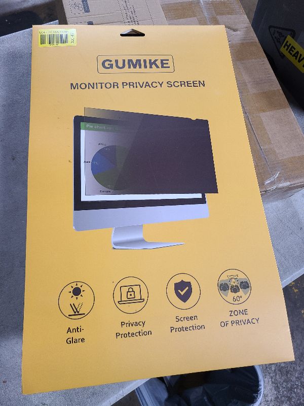 Photo 1 of 24 inch Computer Privacy Screen Filter - Suitable for 16:9 Aspect Ratio Widescreen Monitor - Blue Light Filter - Anti-Glare & Anti-Scratch Protector Film (24" Widescreen (16:9))