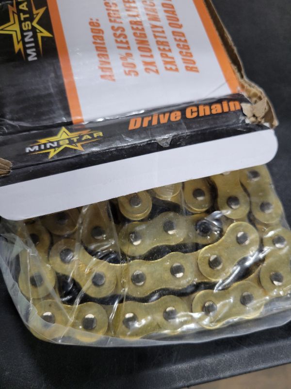Photo 1 of 520 Chain 116 Links With Connecting Master Link, X-Ring Gold