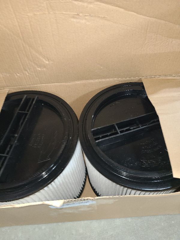 Photo 1 of 90304 Replacement HEPA Cartridge Filters with Lid, Compatible with Shop-Vac Shop Vac 90304, 90350, 90333, 903-04-00, 9030400, 90585 5 Gallon and Above Wet Dry Vacuum Cleaners, 2 Pack